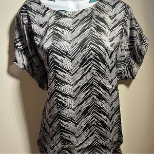 Kasper Black White Blouse